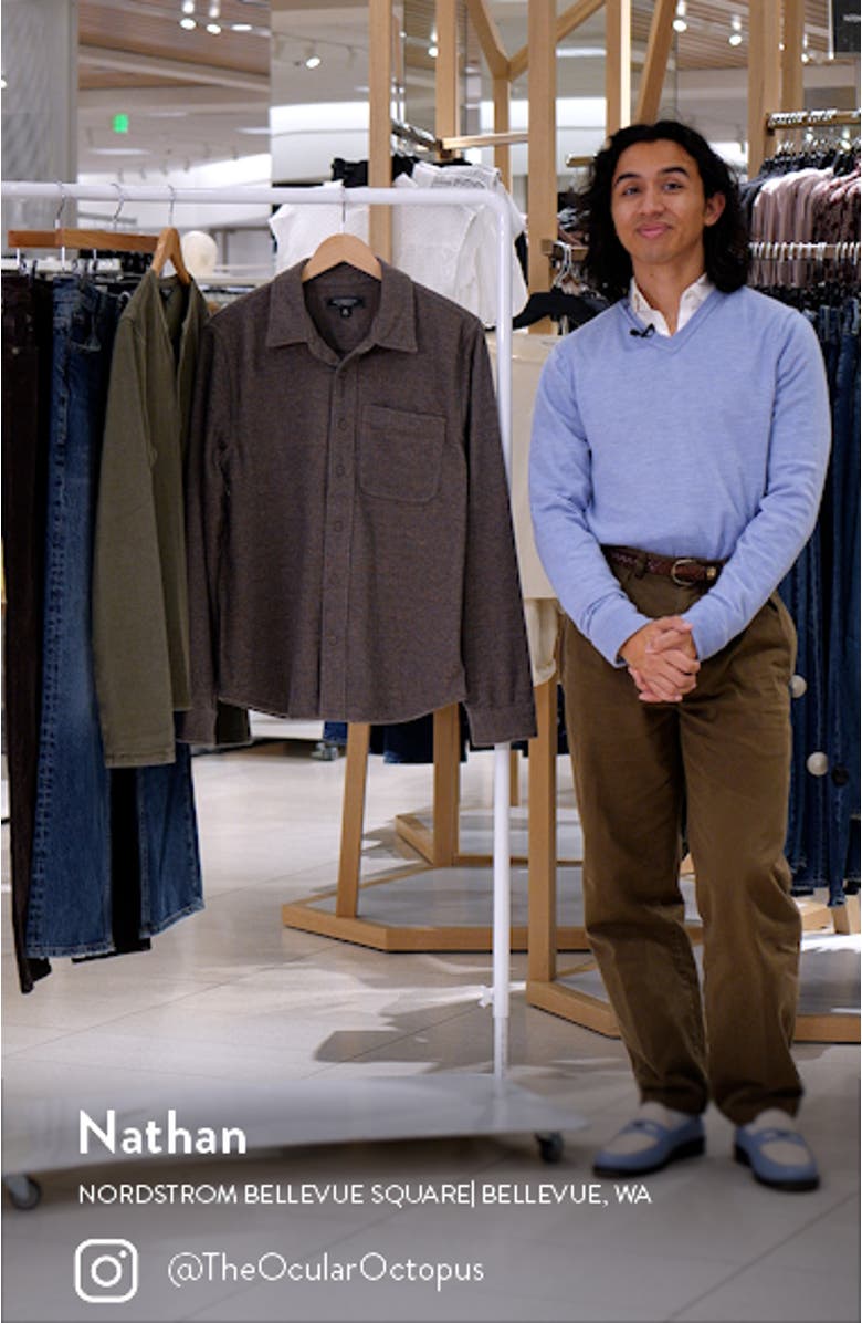 Herringbone Button-Up Shirt, sales video thumbnail