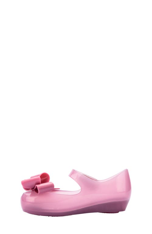 Mini Melissa Kids' Ultragirl Classy Bow Mary Jane Flat In Purple