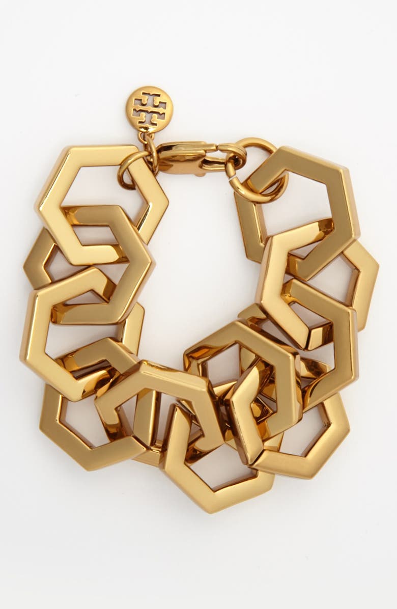 Tory Burch Link Bracelet, Main, color, 