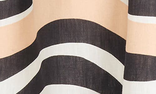 The Good Journey Puff Sleeve Mini Dress In Black/tan