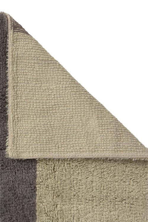 Lorena Canals Wool Rug Chroma Dusty Pink In Green