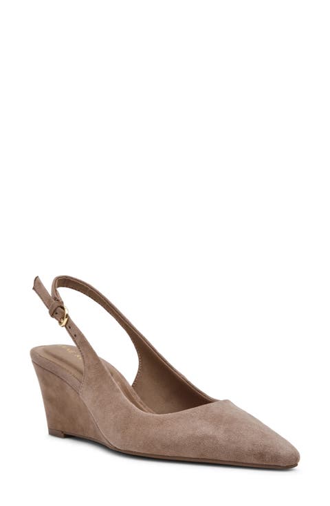 Cookie Wedge Slingback Pump