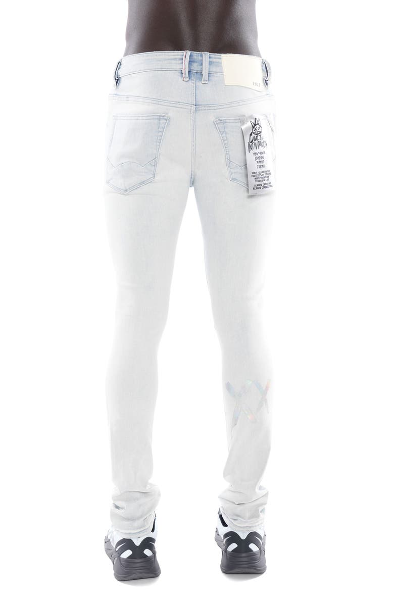 Cult of Individuality Punk Distressed Super Skinny Jeans, Alternate, color, Foil