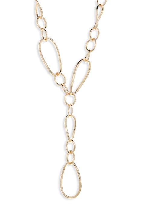 Mixed Link Chain Y-Necklace