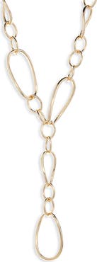 NORDSTROM RACK Mixed Link Chain Y-Necklace