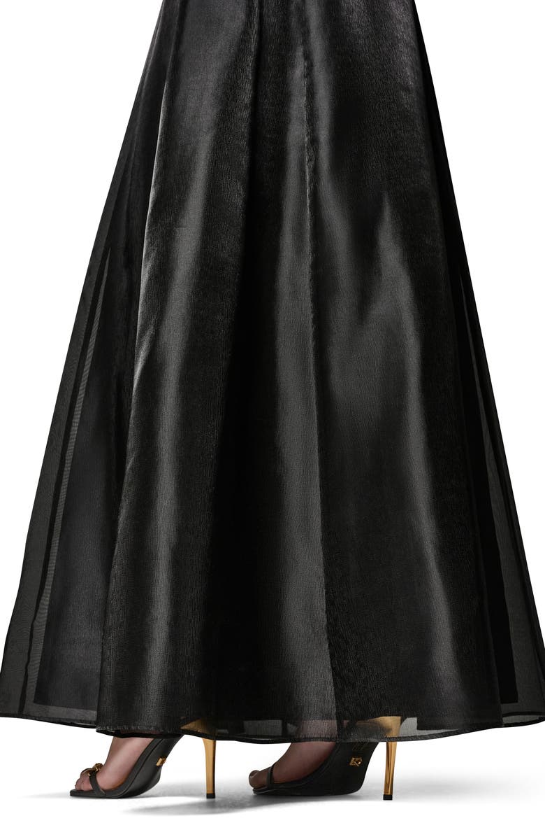 Donna Karan New York Asymmetric Satin Gown, Alternate, color, 