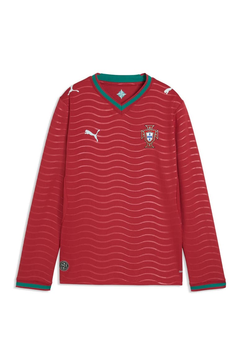 Youth Puma Red Portugal National Team 2026 Home Replica Long Sleeve Jersey, Alternate, color, Red