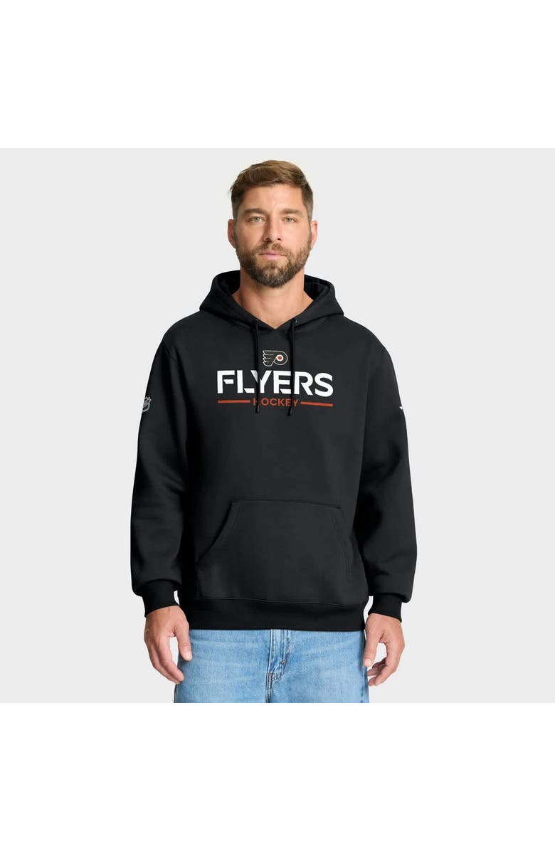 FANATICS Men's Fanatics Black Philadelphia Flyers Authentic Pro Primary Hoodie, Main, color, Black
