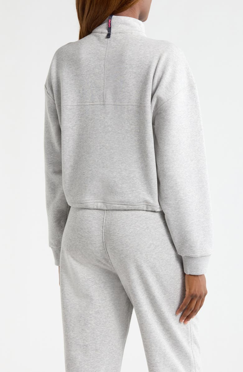 G/FORE French Terry Quarter Zip Sweatshirt, Alternate, color, Nimbus Melange
