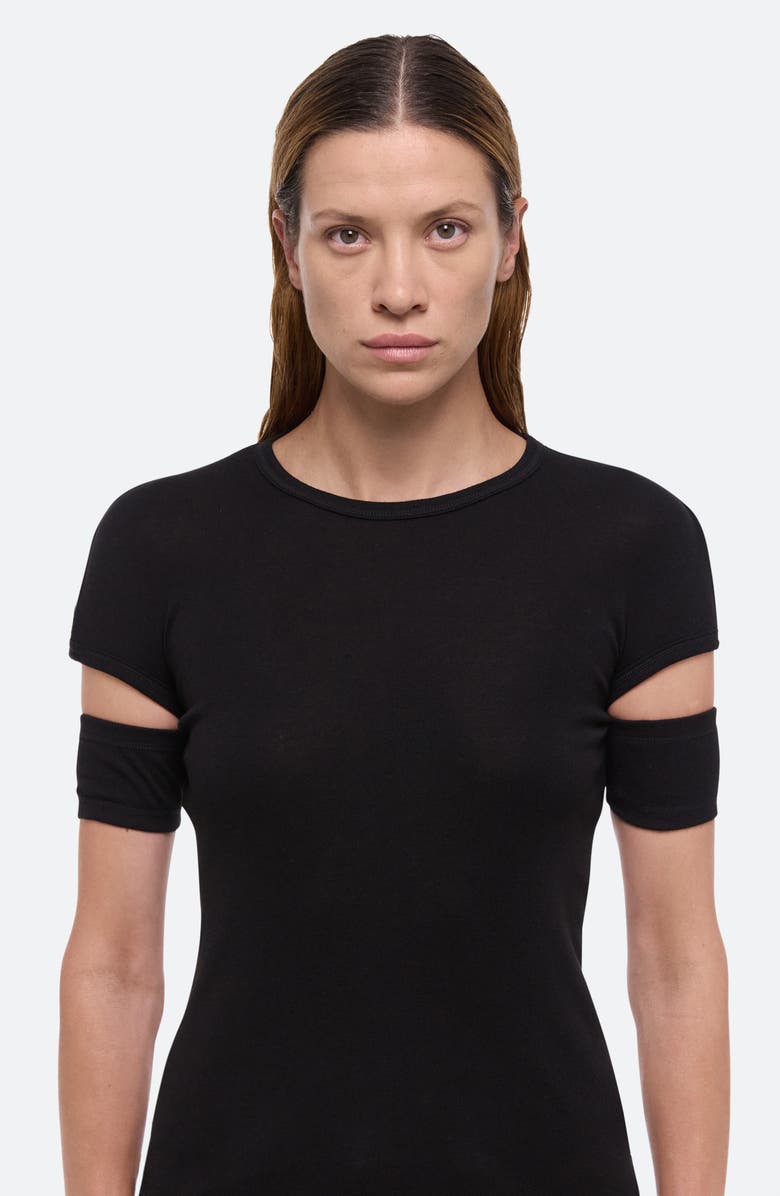 Helmut Lang Slash Shrunken T-Shirt, Alternate, color, 