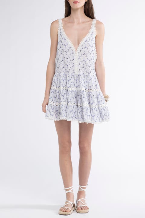 Marilyn Cover-Up Embroidered Mini Dress