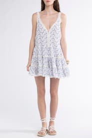 Sunday St. Tropez Marilyn Cover-Up Embroidered Mini Dress