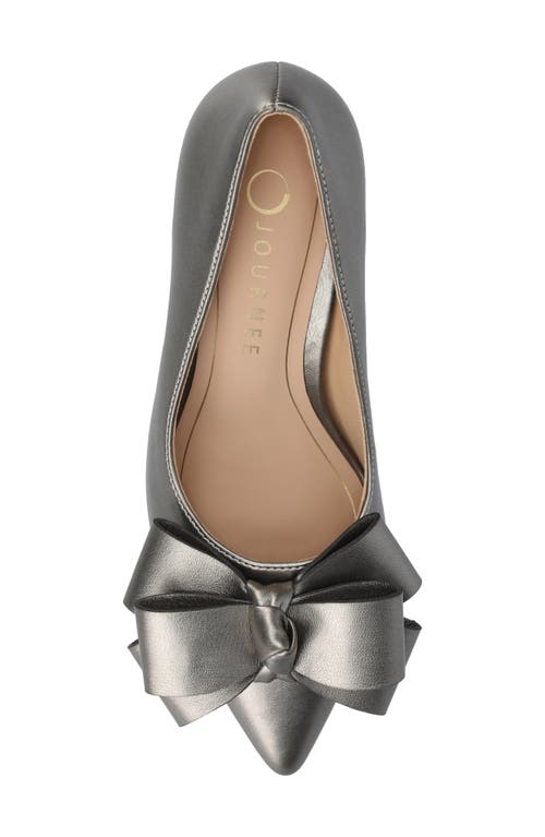 Journee Collection Crystol Pump In Gray