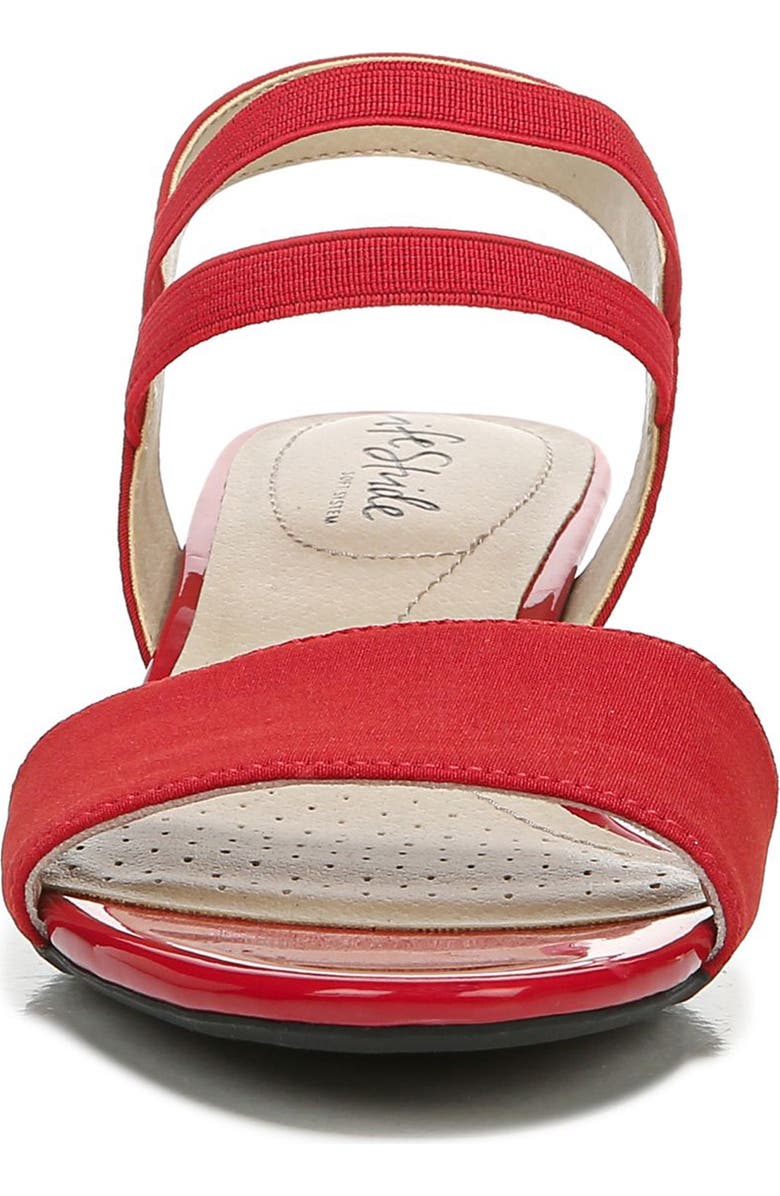LifeStride SHOES Yolo Wedge Sandal, Alternate, color, Red