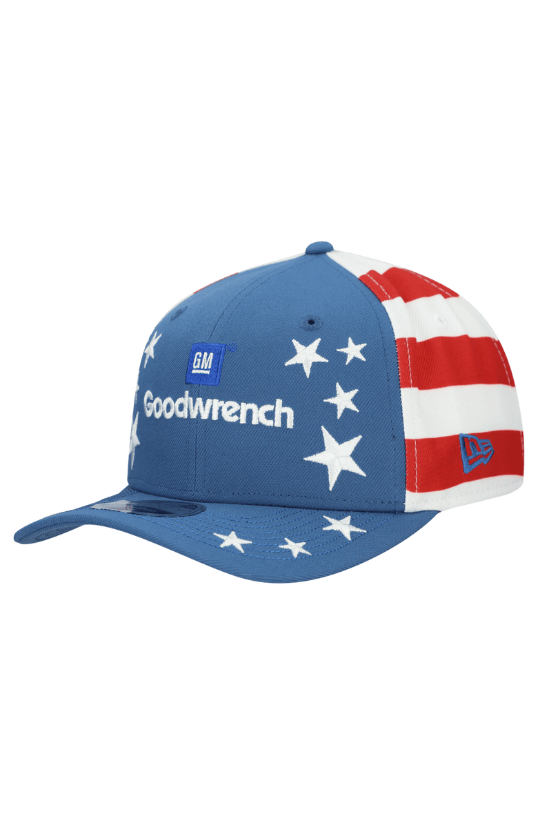 New Era Men's New Era Blue Dale Earnhardt COOLERA 9SEVENTY Flag Adjustable Hat, Alternate, color, Blue