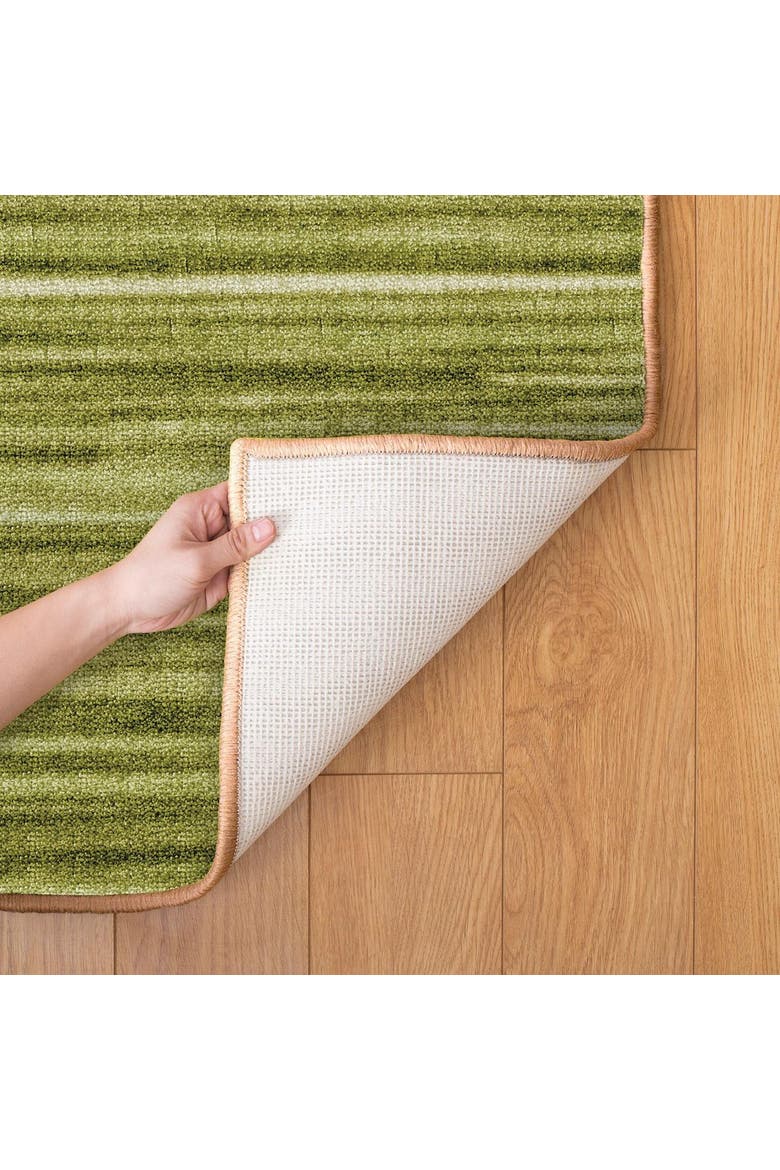 Sense of Place Nature's Stripes Carpet - Green - 4' x 6' Rectangle, Alternate, color, Green