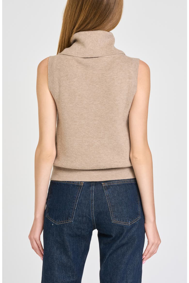 Elodie Cowl Neck Sleeveless Sweater, Alternate, color, OAT