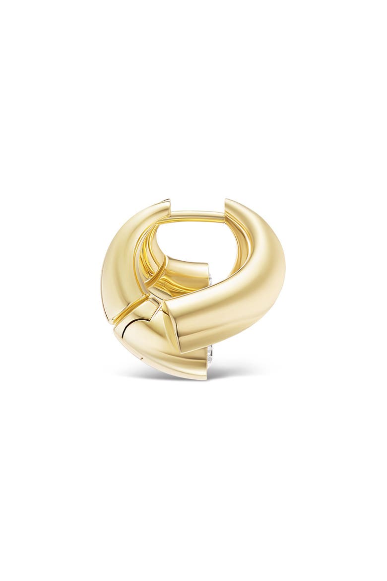 Oera Edition 3 Diamond Cluster Hoop Earrings, Alternate, color, YELLOW GOLD