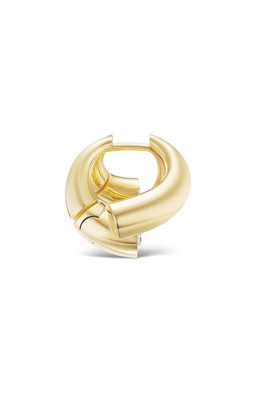 Tabayer Oera Edition 3 Diamond Cluster Hoop Earrings In Yellow Gold