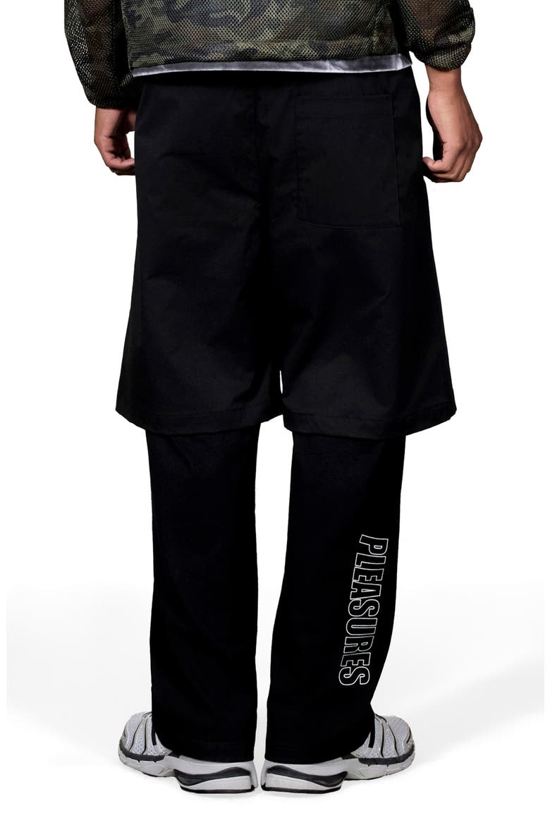 Stay Layered Cotton Drawstring Pants, Alternate, color, BLACK