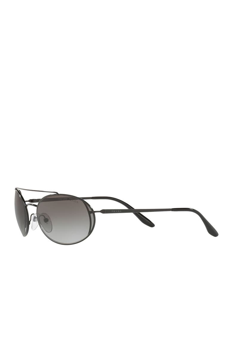 Prada 61mm Oval Sunglasses, Alternate, color,