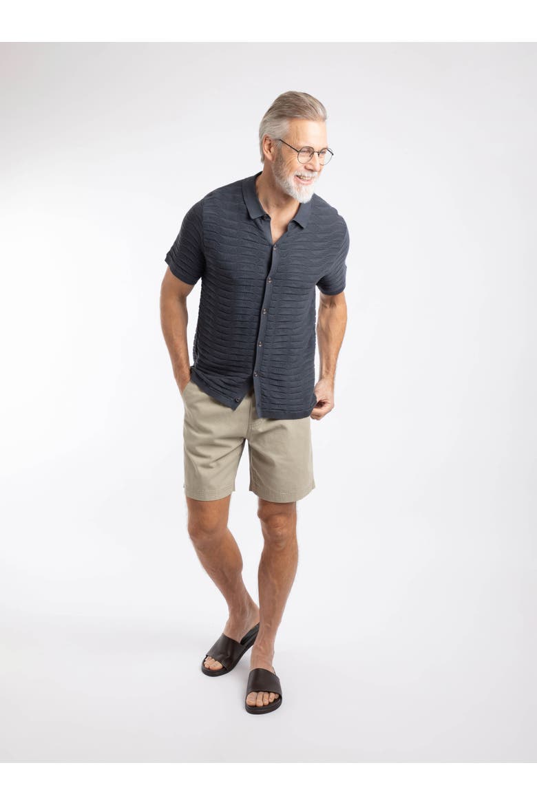 Tod Short Sleeve Knitted Polo Shirt, Alternate, color, Navy