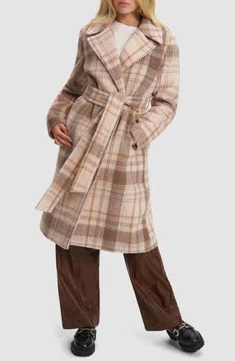 Noize Katja Vegan Wool Plaid Coat