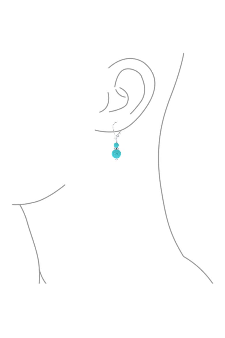 Resin Drop Earrings, Alternate, color, AQUA TURQUOISE