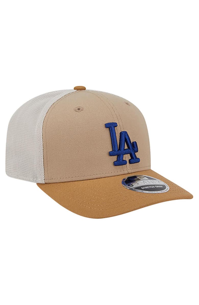 New Era Men's New Era Stone Los Angeles Dodgers 9SEVENTY Trucker Adjustable Hat, Alternate, color, Stone