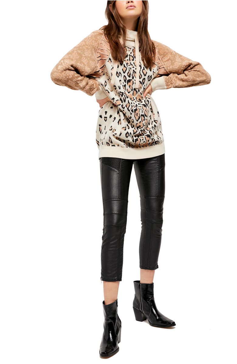 Free People Nala Jacquard Hoodie, Alternate, color, 