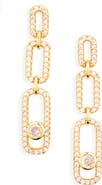 Panacea Crystal Linear Link Drop Earrings