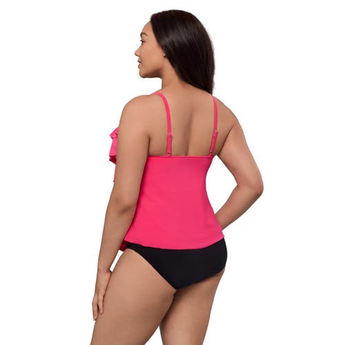 Trimshaper Rachel 5 Tier Ruffle Tankini Swimsuit Top