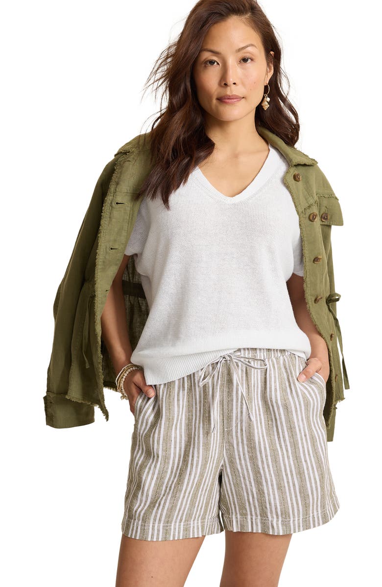 Tommy Bahama Lakes Edge Linen & Cotton Blend Sweater, Alternate, color, White
