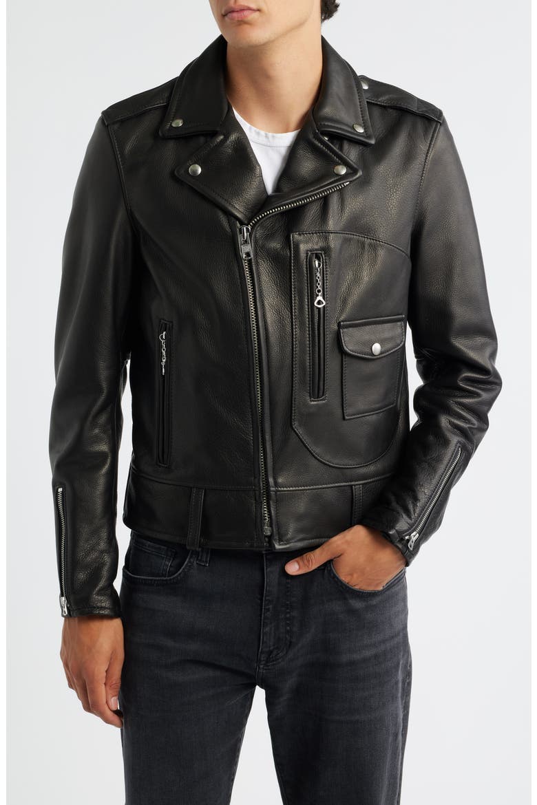 Bike Riders Perfecto Leather Moto Jacket, Alternate, color, BLACK