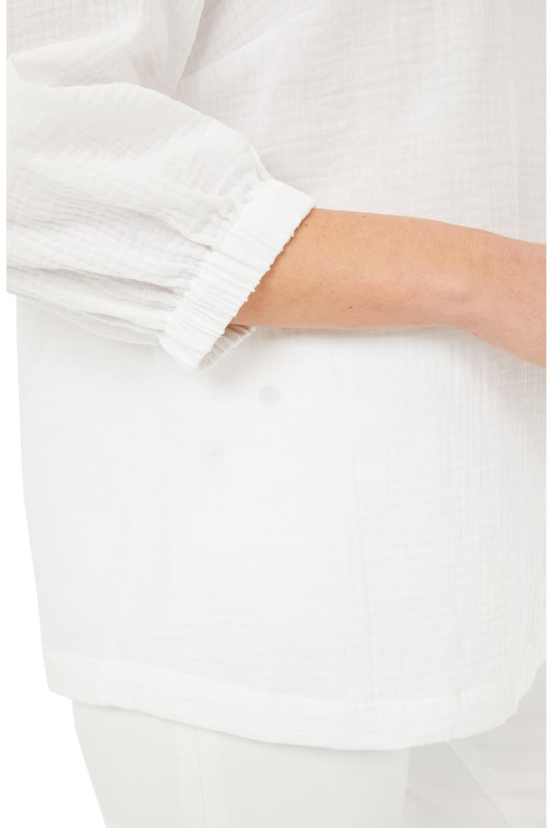 Evie Gauze Blouse, Alternate, color, WHITE