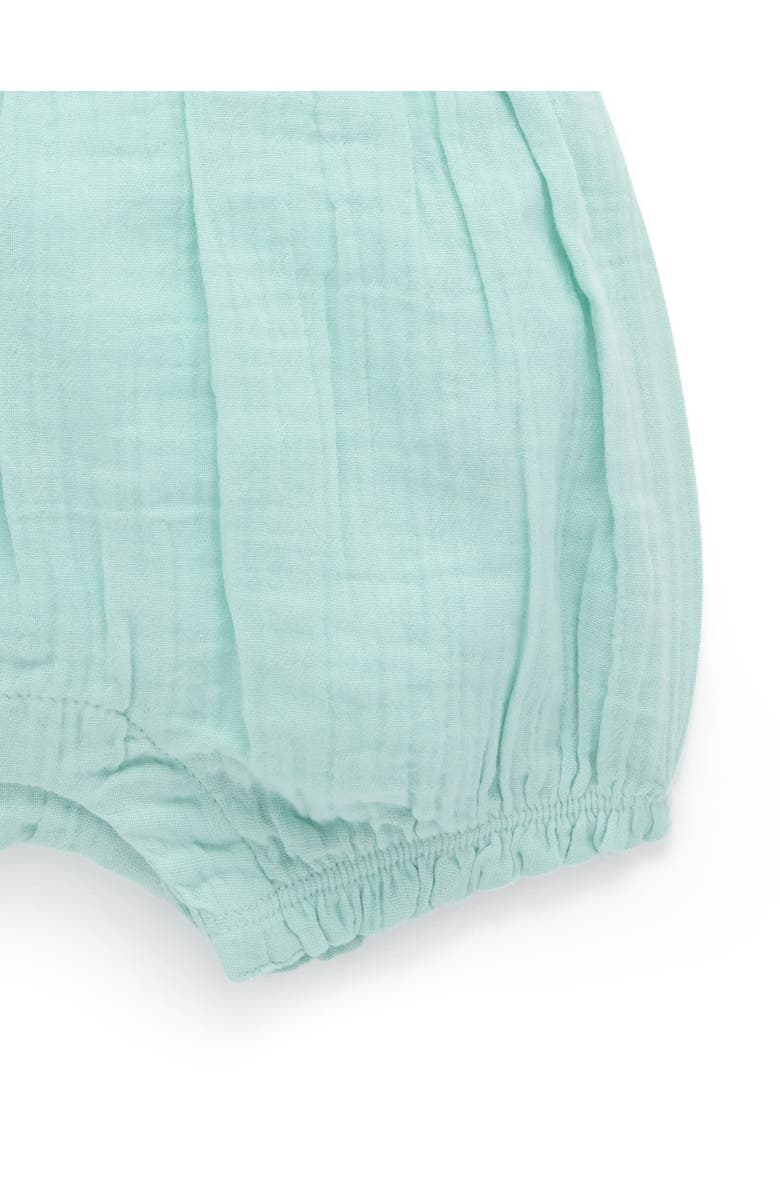 Purebaby Embroidered Overall Set, Alternate, color, Aloe