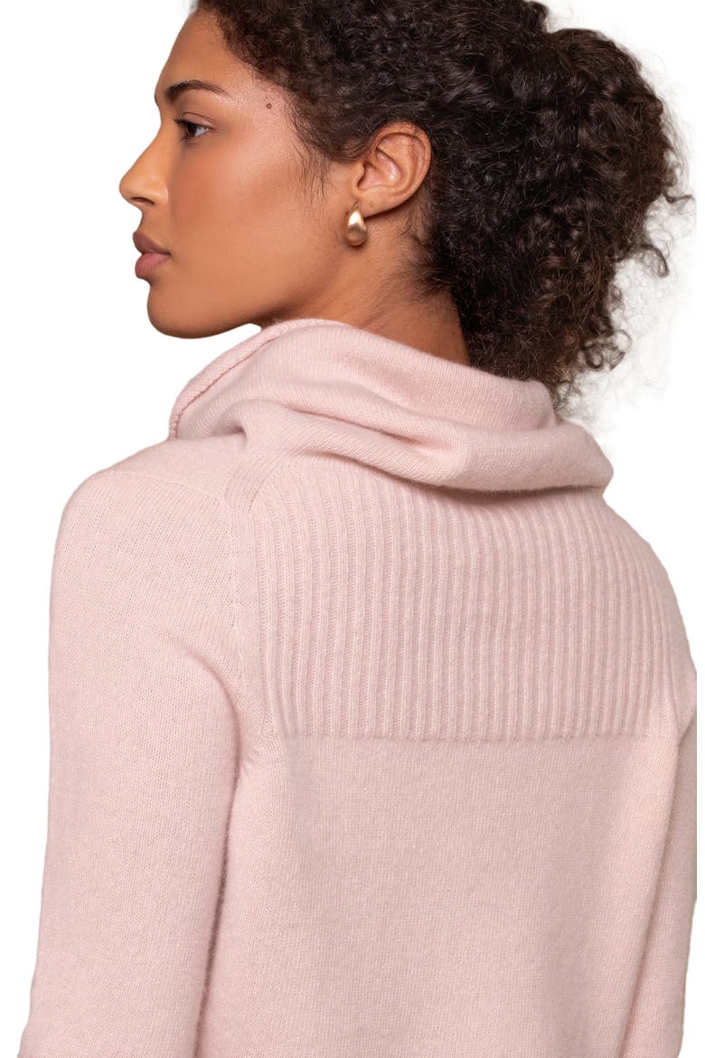 British Supersoft Slouchy Cowl Neck, Alternate, color, Peony