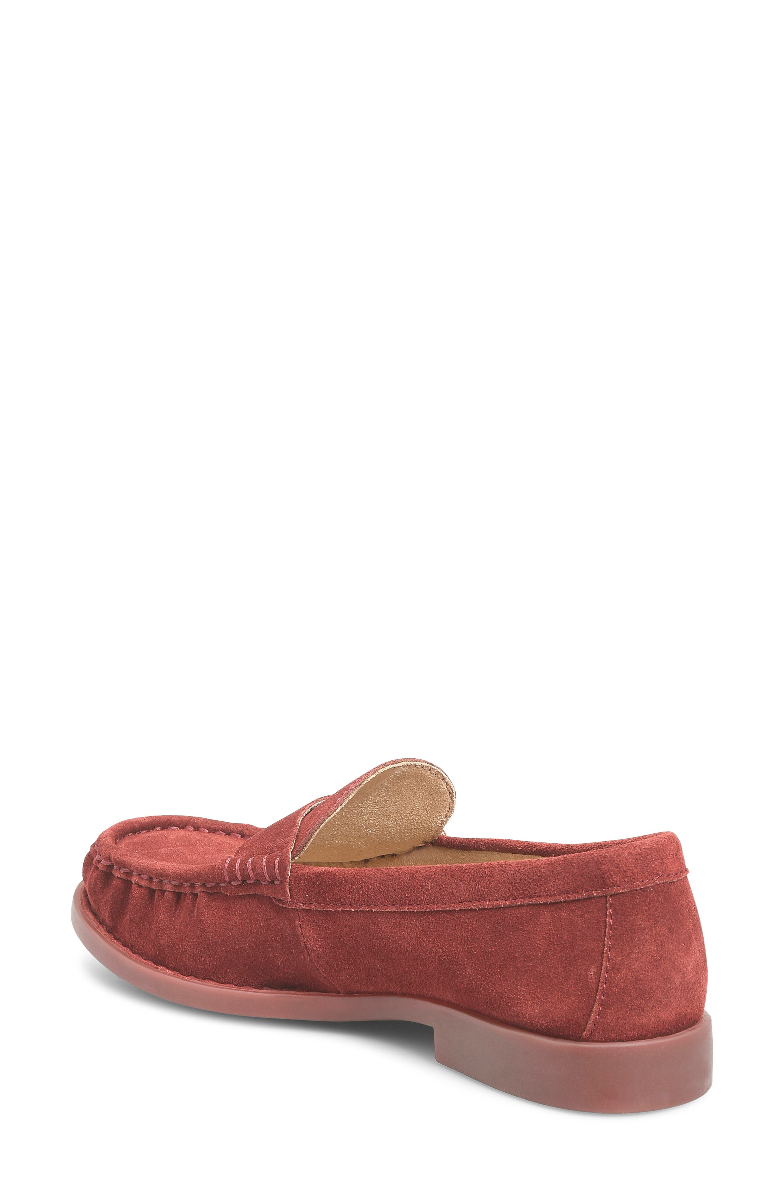 Børn Maris Loafer, Alternate, color, Burgundy Suede