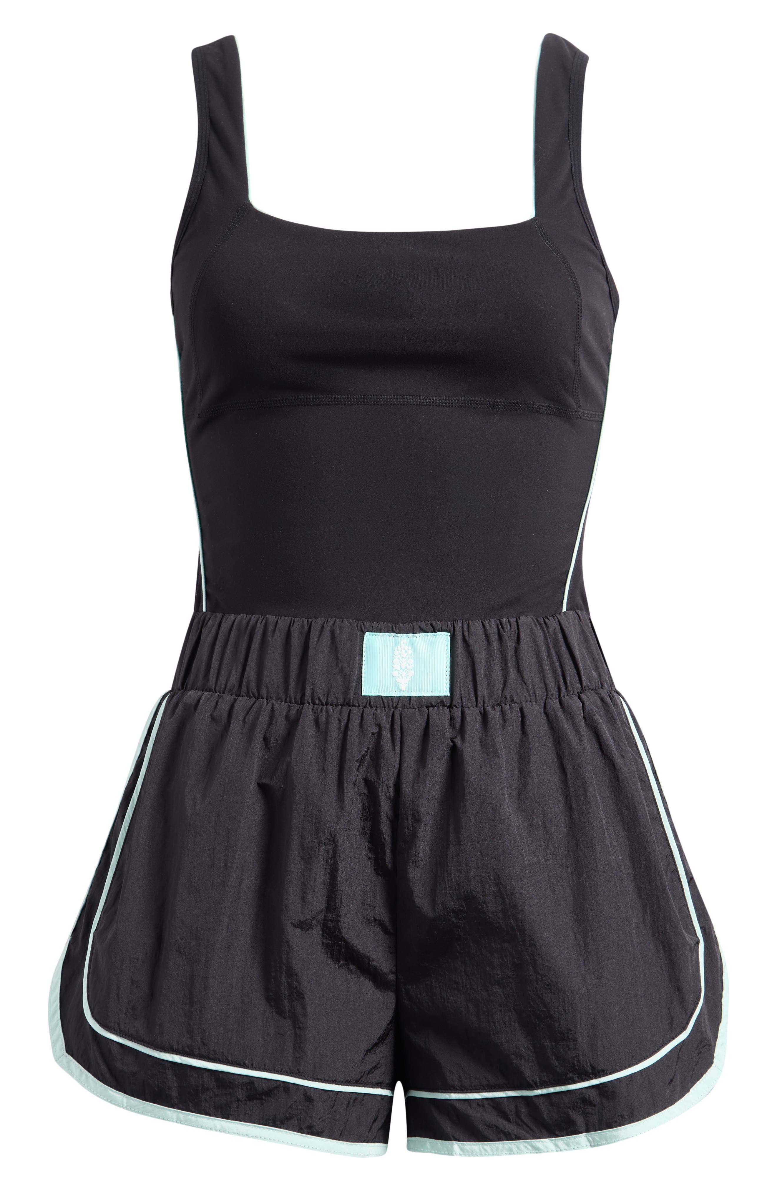 FP Movement Varsity Blues Mixed Media Romper