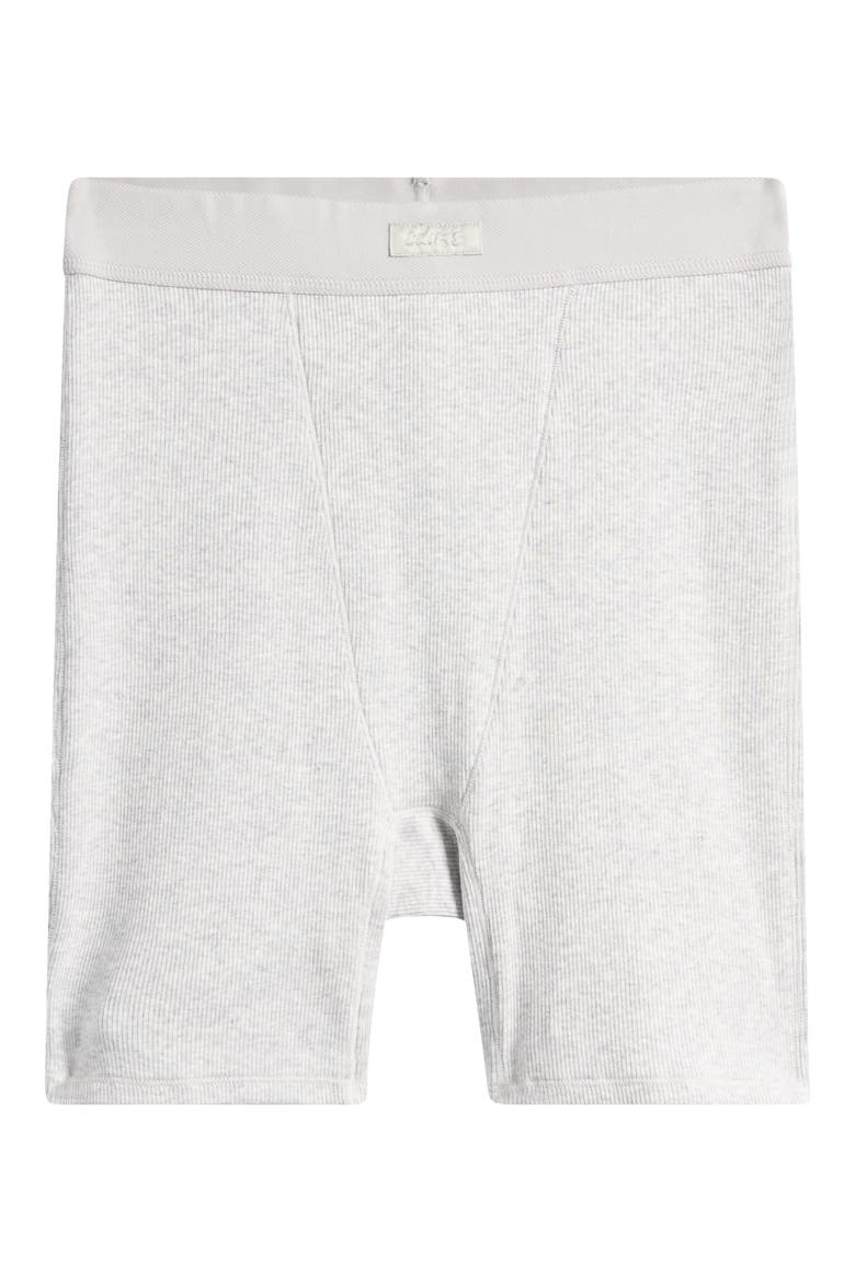 Stretch Cotton Rib Boxers, Main, color, LIGHT HEATHER GREY