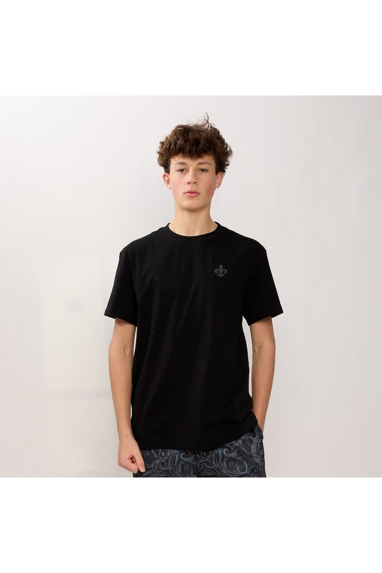 Crown Graphic Tee - Big Kid, Alternate, color, BLACK