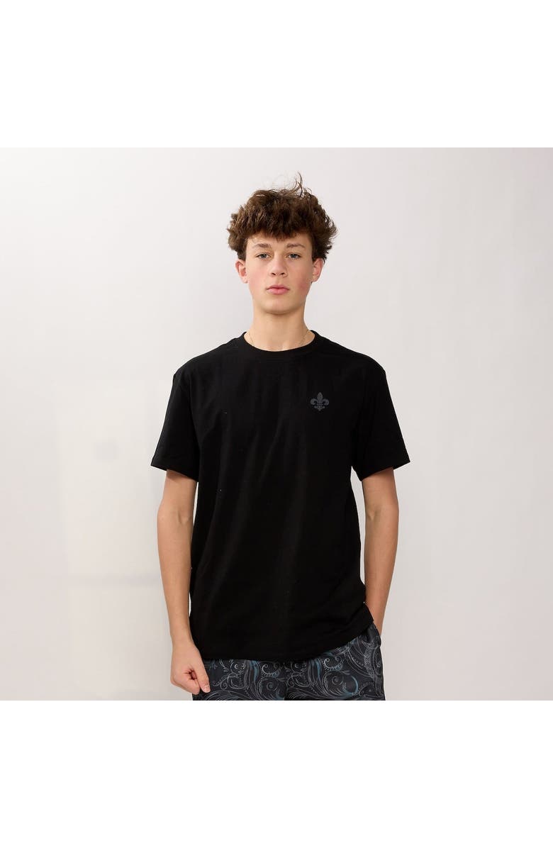 The Drip Shop Crown Graphic Tee - Big Kid, Alternate, color, Black