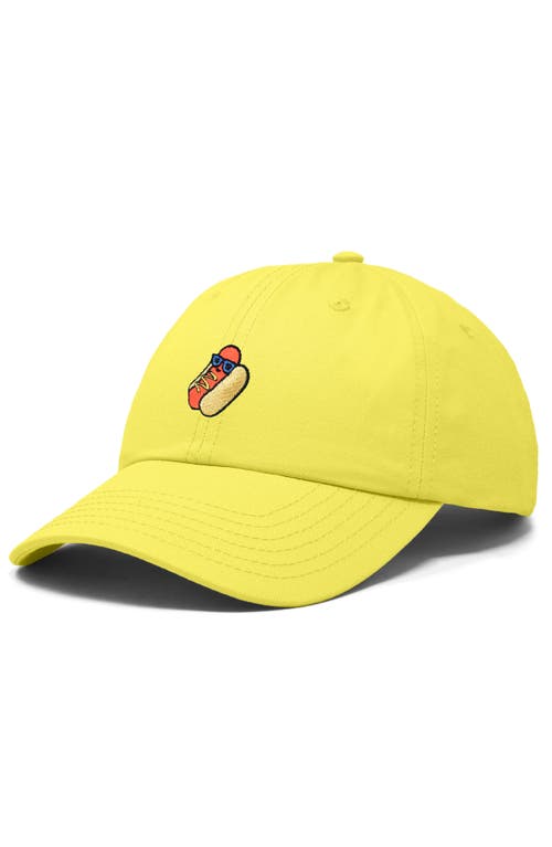 Dalix Dog Days Embroidered Casual Cap In Yellow