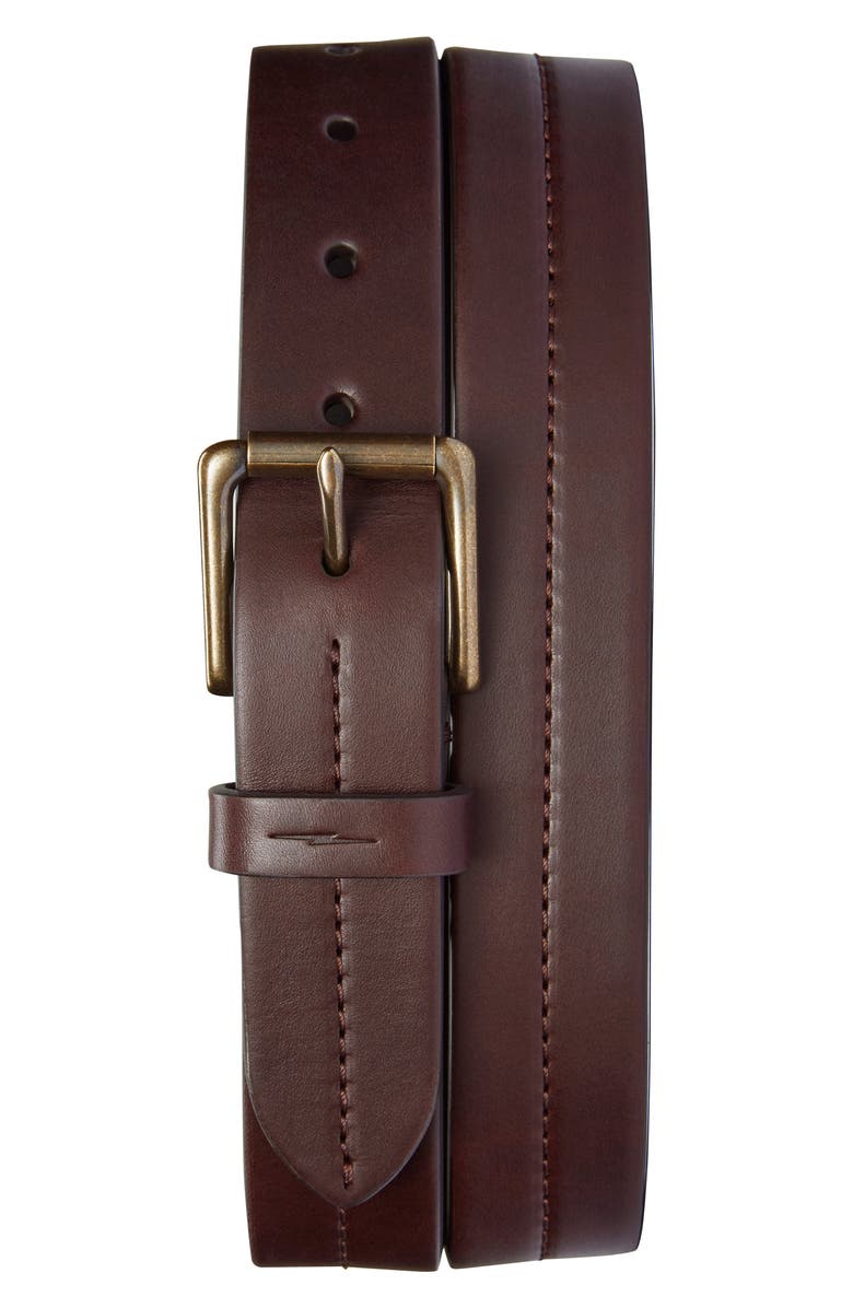Shinola Leather Belt, Main, color, 