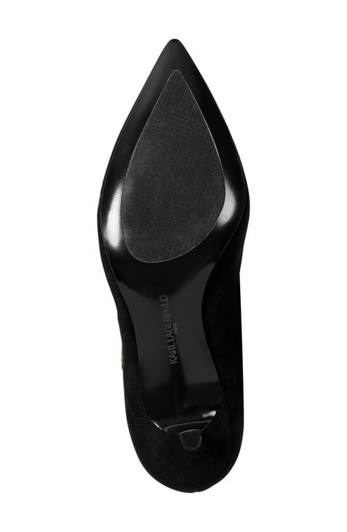 Karl Lagerfeld Paris Rupali Rococo Embroidered Bootie In Black