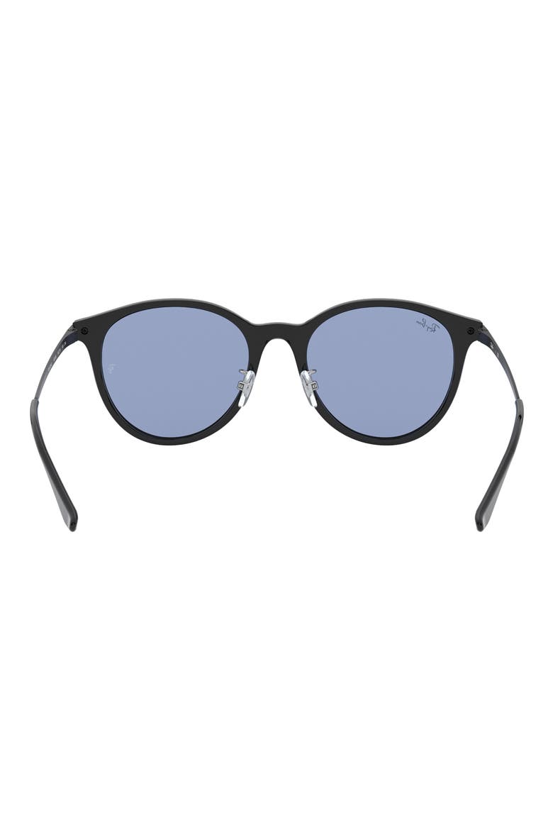 55mm Square Sunglasses, Alternate, color, BLACK / BLUE