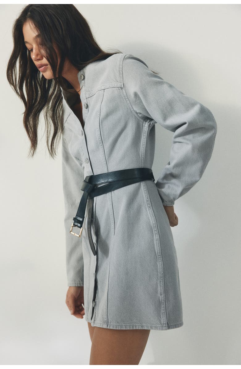 H&M Denim Dress, Alternate, color, 