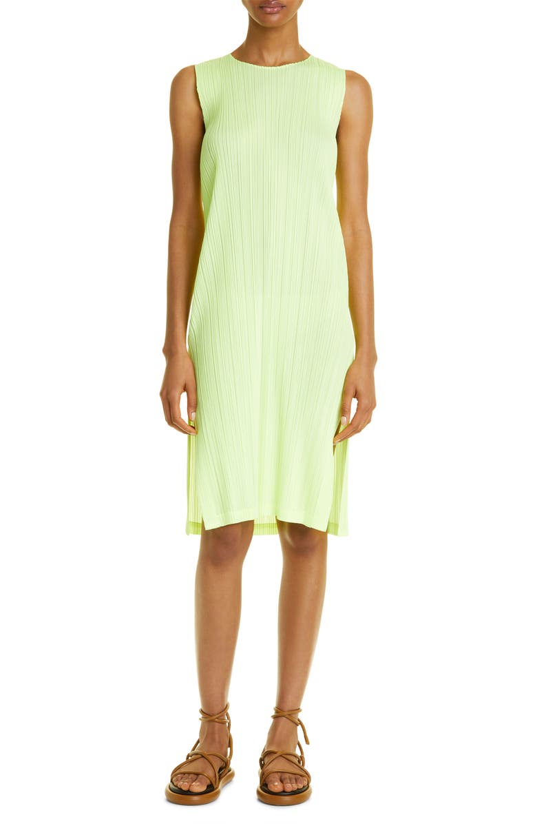 Pleats Please Issey Miyake Pleated Tank Dress, Main, color, 