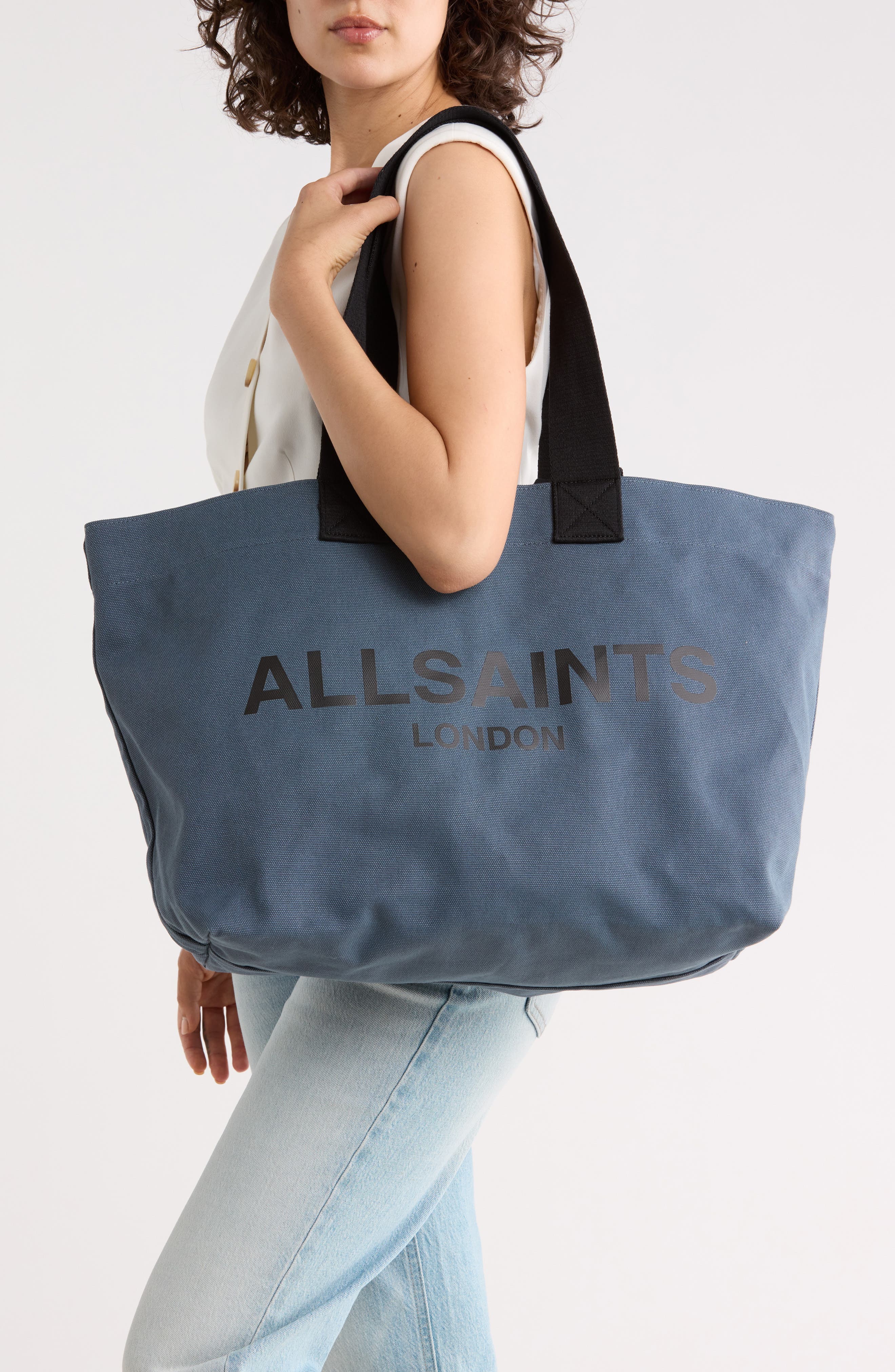 Acari Tote Bag, Alternate, color, STEEL BLUE