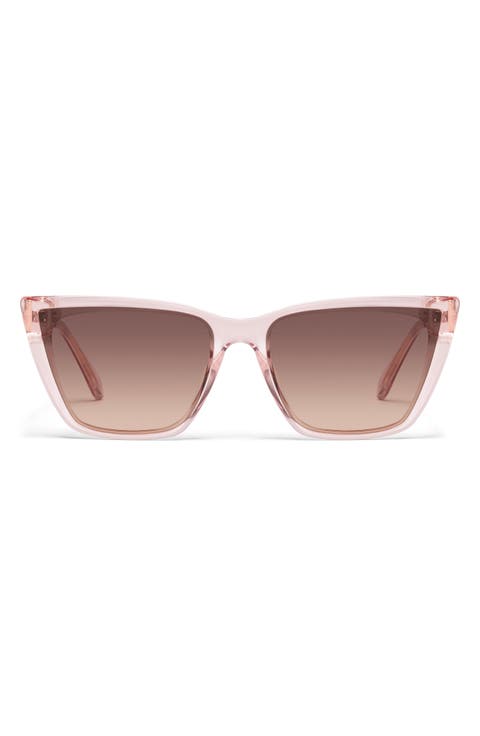 Call The Shots 54mm Gradient Cat Eye Sunglasses